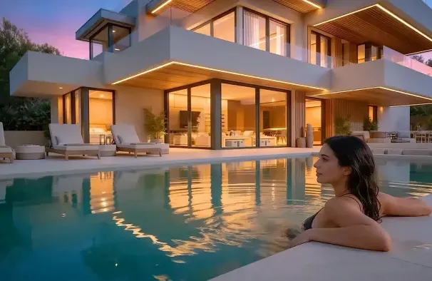 Visualización fotorrealista de villas