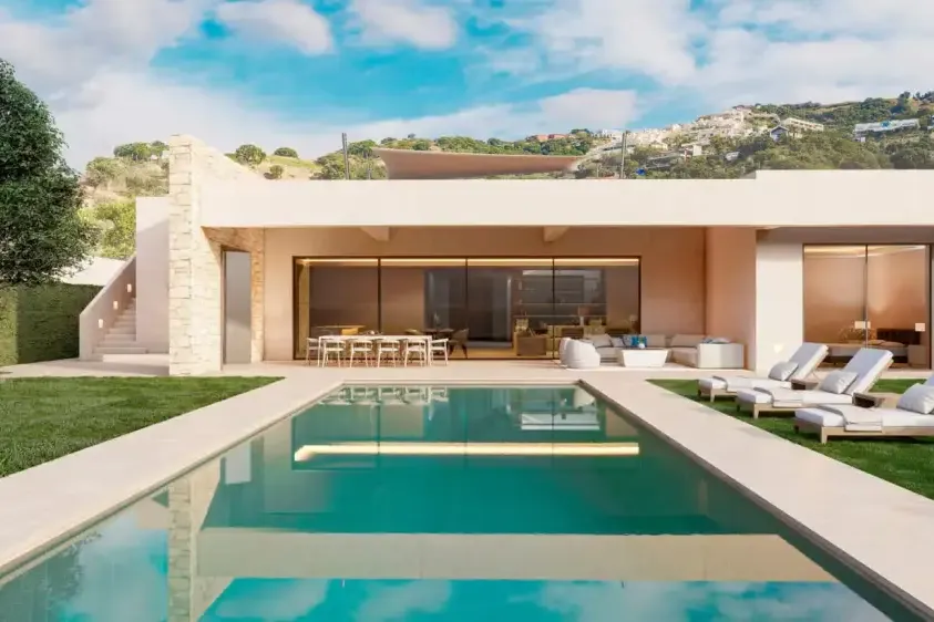 Villa de una planta con piscina larga, Los Monteros (Marbella)