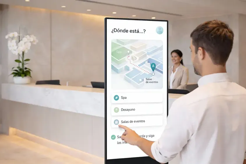Placely: mapa interactivo que guía al huésped hasta el spa o las salas de eventos