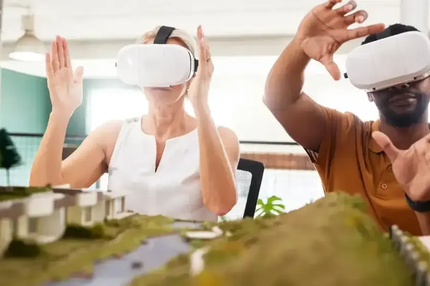 Realidad virtual sobre maqueta física de proyecto