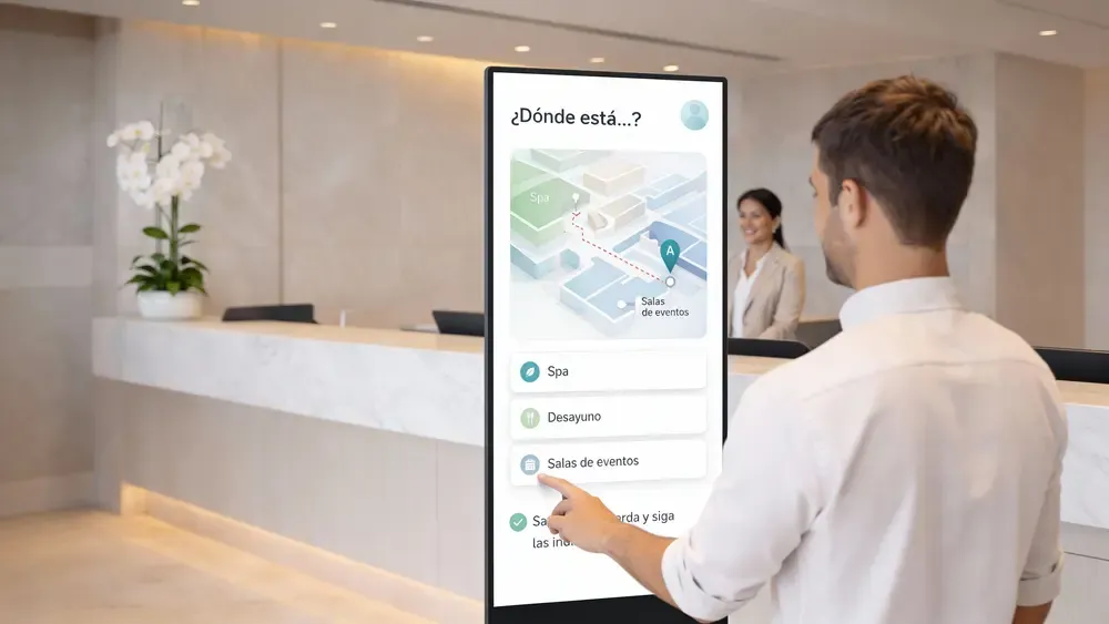 Placely: mapa interactivo que guía al huésped hasta el spa o las salas de eventos