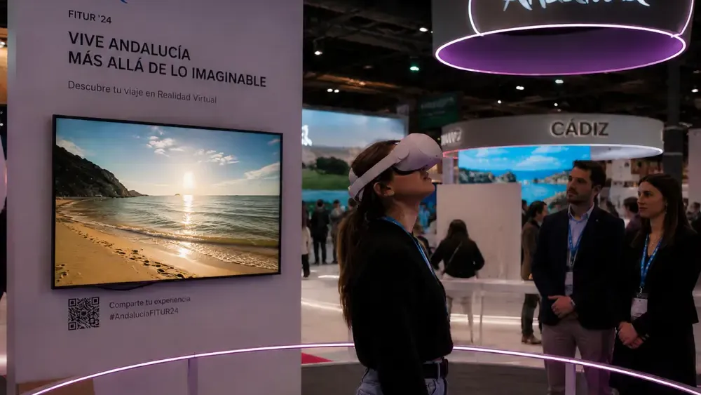 Experiencia de realidad virtual de Andalucía en FITUR