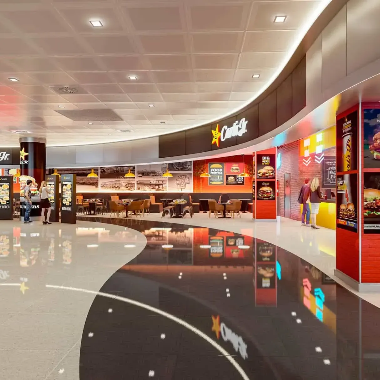 Carl's Jr.: local de restauración en zona comercial