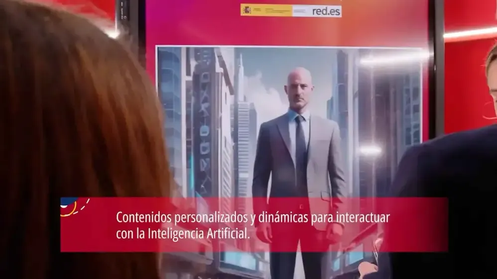 TransformIA: avatar de IA en pantalla para interactuar con el visitante