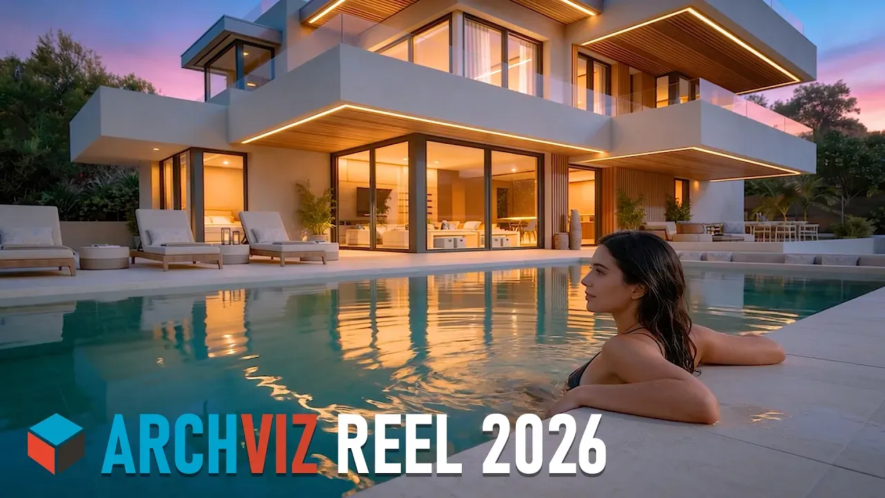 Viseni — Showreel Visualización Arquitectónica 3D
