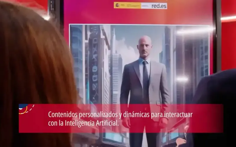 TransformIA: avatar de IA en pantalla para interactuar con el visitante