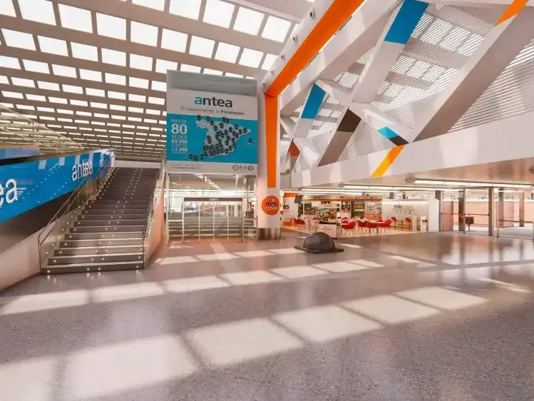 Retail kiosk in a station concourse