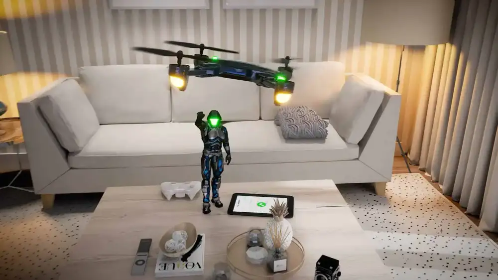 Animación interior villa