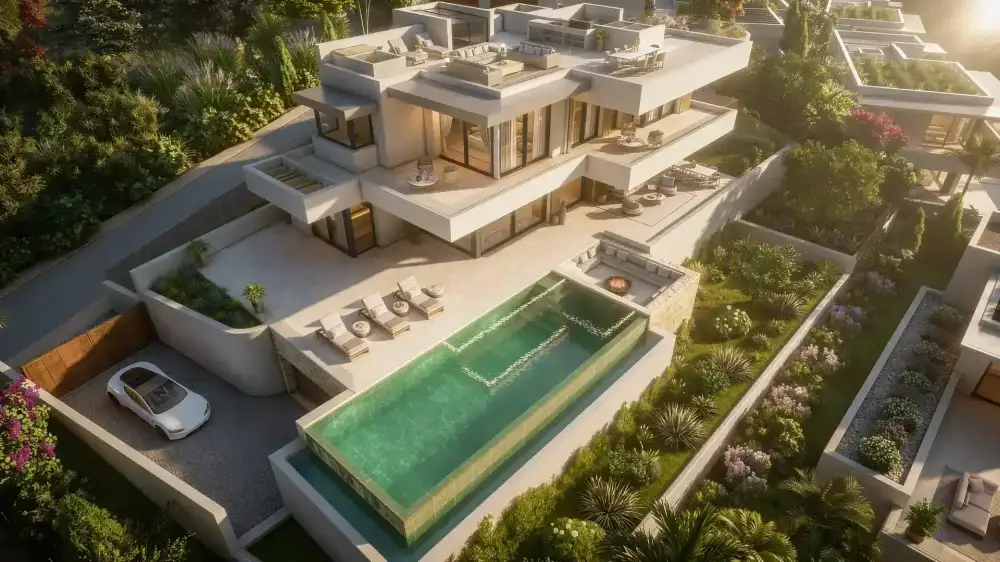 Villa contemporánea Sotogrande render